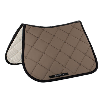 Jumping saddle pad in technical fabric.