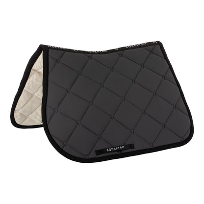 Jumping saddle pad in technical fabric.