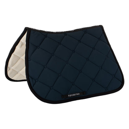 Jumping saddle pad in technical fabric.