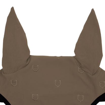 Equestro Multilogo Black Line Edition Fly Veil In Stretch Material