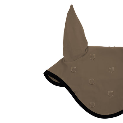 Equestro Multilogo Black Line Edition Fly Veil In Stretch Material