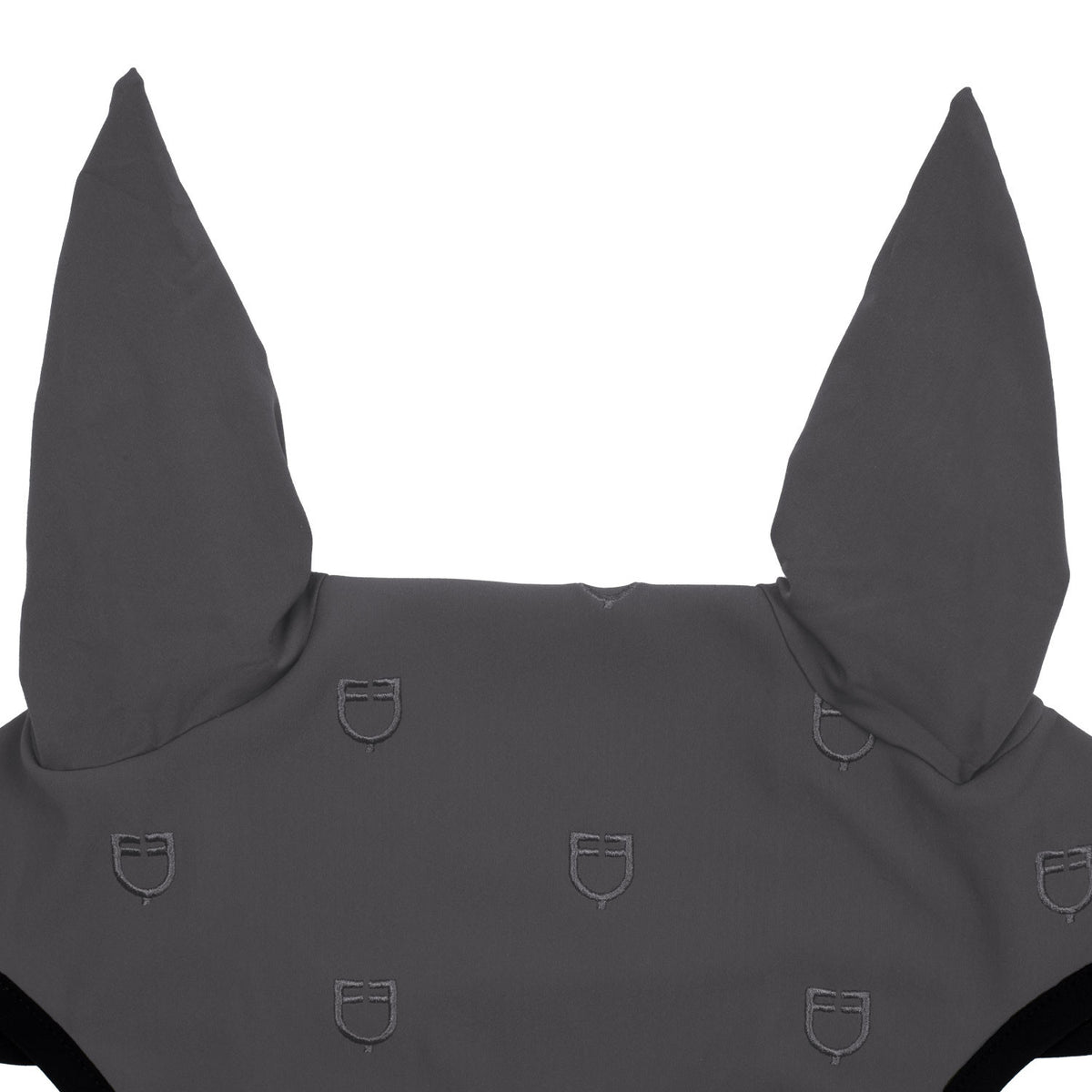 Equestro Multilogo Black Line Edition Fly Veil In Stretch Material