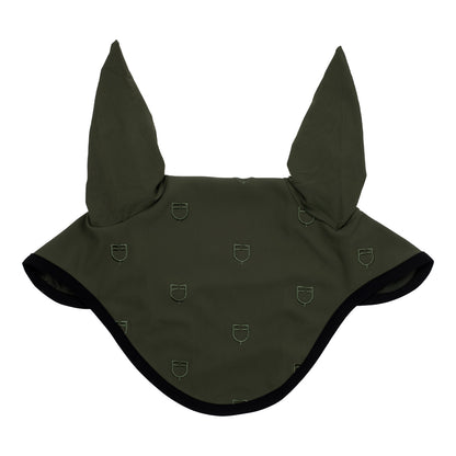 MULTILOGO BLACK LINE EDITION FLY VEIL IN STRETCH MATERIAL.