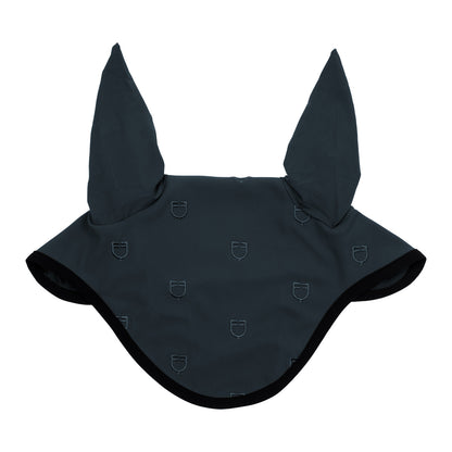 MULTILOGO BLACK LINE EDITION FLY VEIL IN STRETCH MATERIAL.