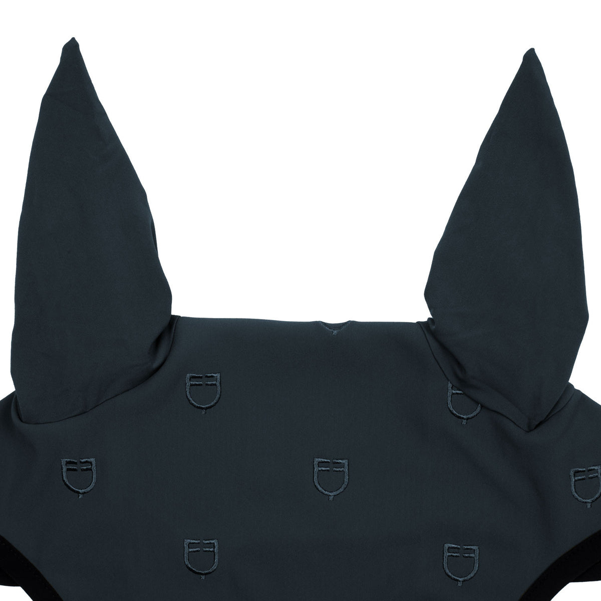 Equestro Multilogo Black Line Edition Fly Veil In Stretch Material
