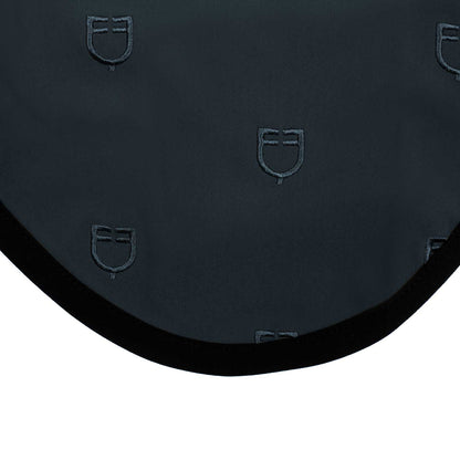 Equestro Multilogo Black Line Edition Fly Veil In Stretch Material