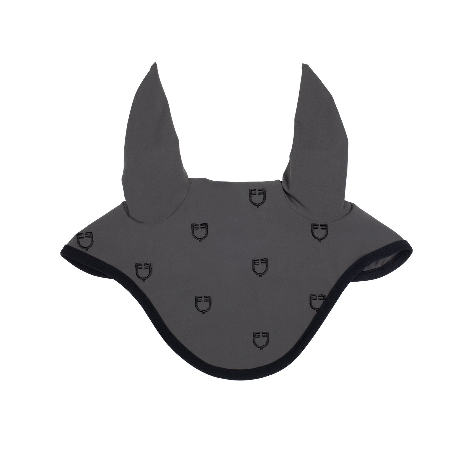 MULTILOGO BLACK LINE EDITION FLY VEIL IN STRETCH MATERIAL.