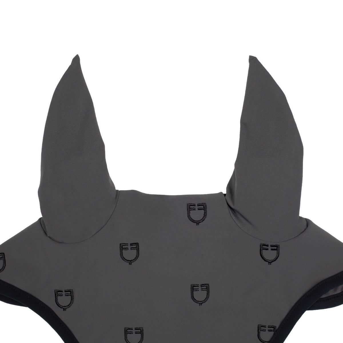Equestro Multilogo Black Line Edition Fly Veil In Stretch Material