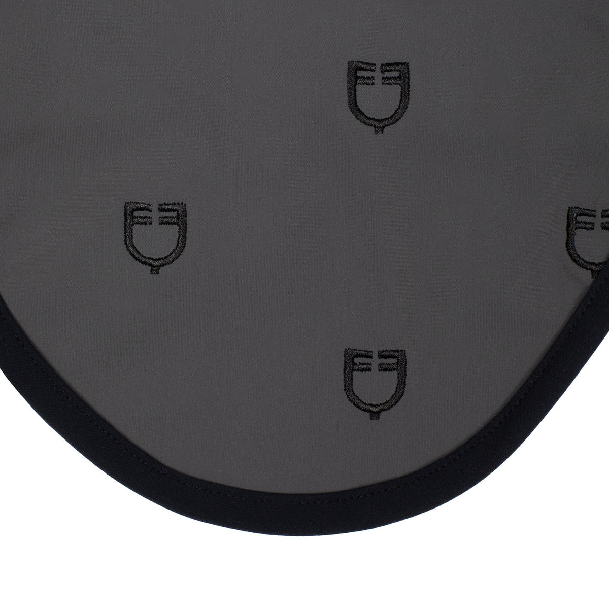 Equestro Multilogo Black Line Edition Fly Veil In Stretch Material