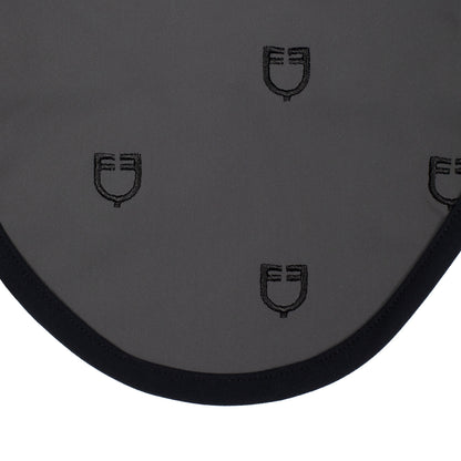 Equestro Multilogo Black Line Edition Fly Veil In Stretch Material