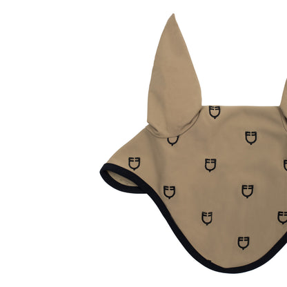 Equestro Multilogo Black Line Edition Fly Veil In Stretch Material