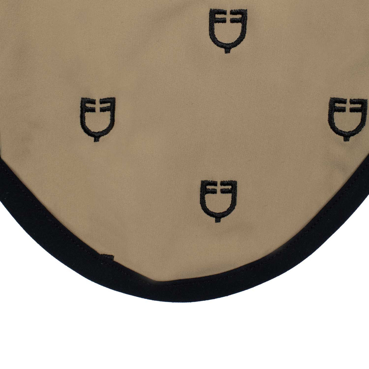 Equestro Multilogo Black Line Edition Fly Veil In Stretch Material