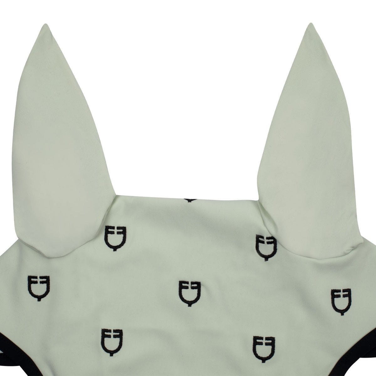 Equestro Multilogo Black Line Edition Fly Veil In Stretch Material
