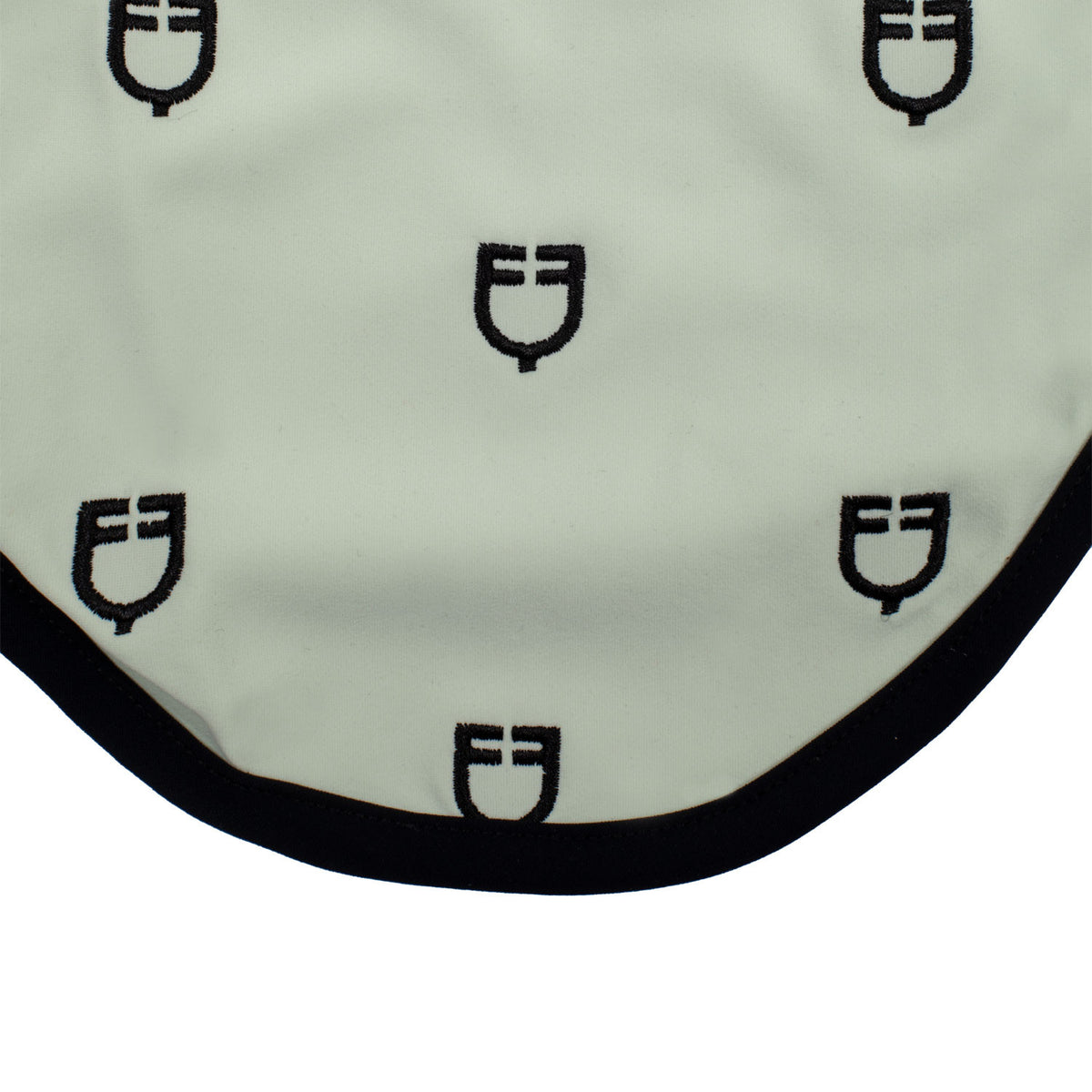 Equestro Multilogo Black Line Edition Fly Veil In Stretch Material