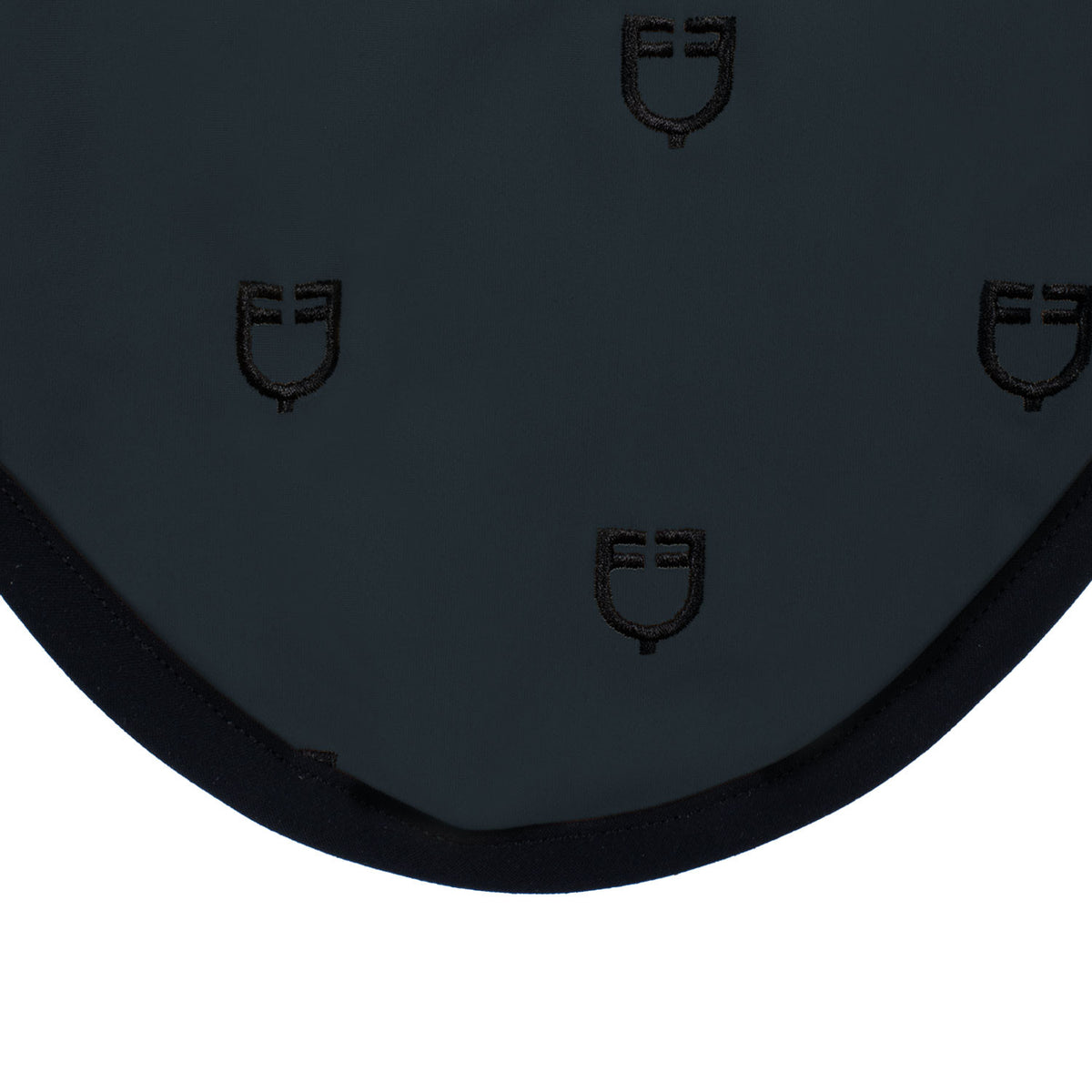 Equestro Multilogo Black Line Edition Fly Veil In Stretch Material