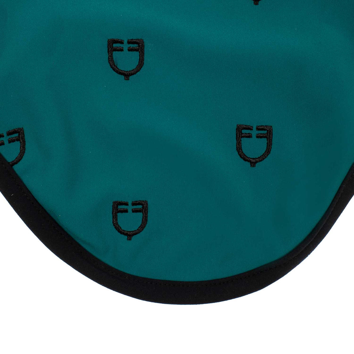 Equestro Multilogo Black Line Edition Fly Veil In Stretch Material