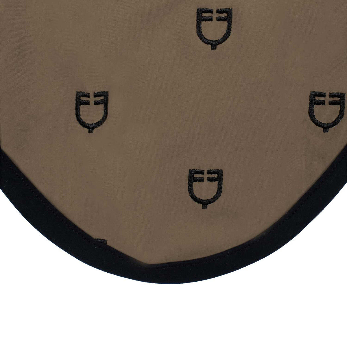 Equestro Multilogo Black Line Edition Fly Veil In Stretch Material