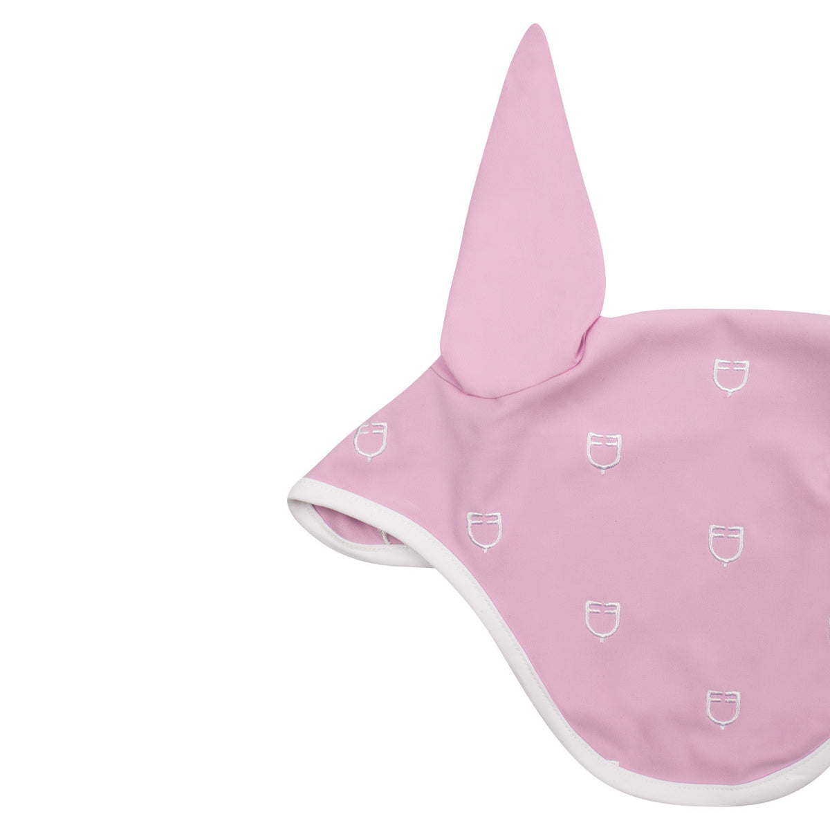 Equestro Multilogo White Line Edition Fly Veil In Technical Fabric