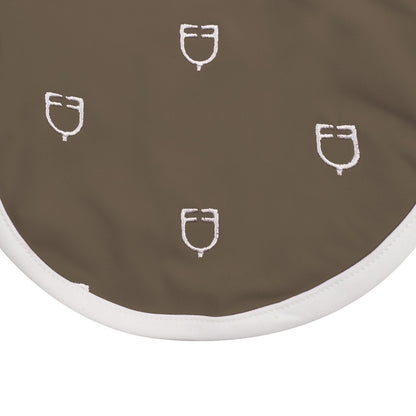 Equestro Multilogo White Line Edition Fly Veil In Technical Fabric