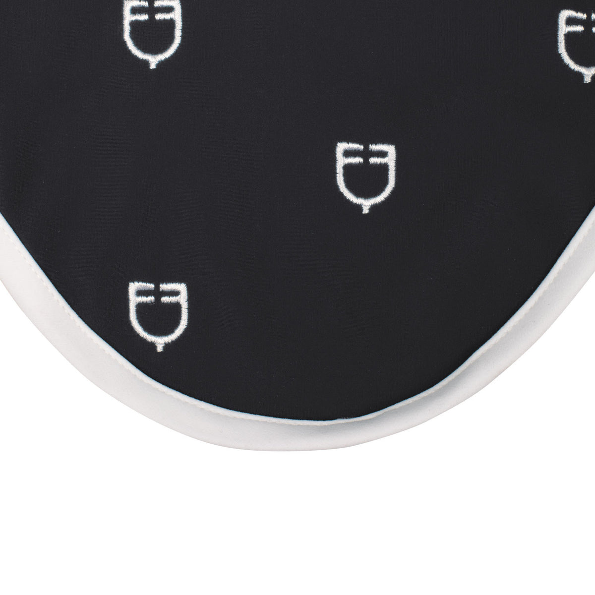 Equestro Multilogo White Line Edition Fly Veil In Technical Fabric