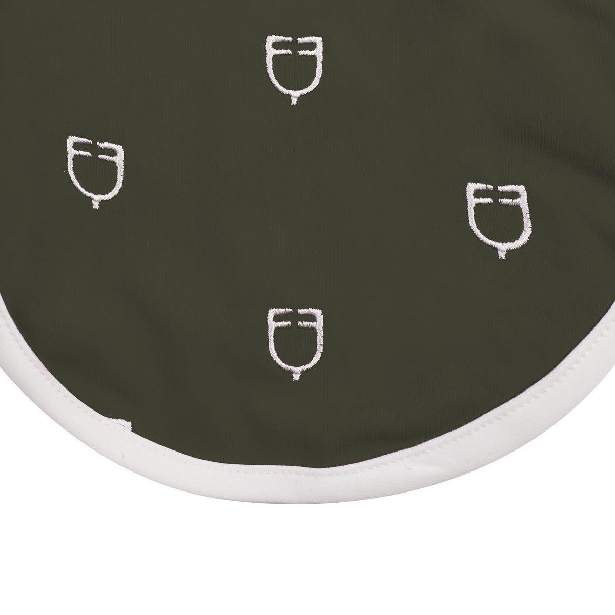 Equestro Multilogo White Line Edition Fly Veil In Technical Fabric