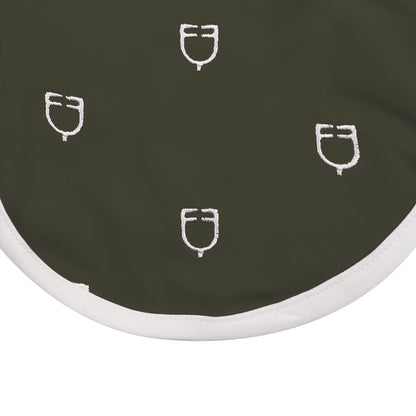 Equestro Multilogo White Line Edition Fly Veil In Technical Fabric