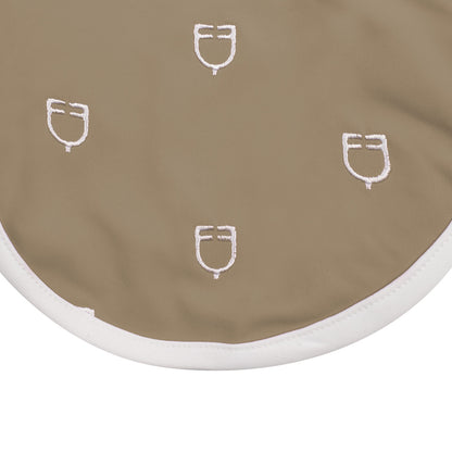 Equestro Multilogo White Line Edition Fly Veil In Technical Fabric