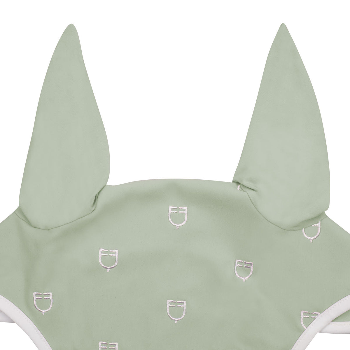 Equestro Multilogo White Line Edition Fly Veil In Technical Fabric
