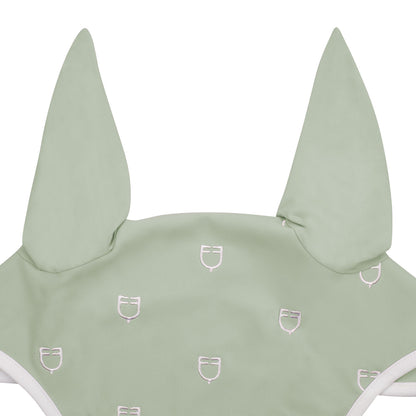 Equestro Multilogo White Line Edition Fly Veil In Technical Fabric