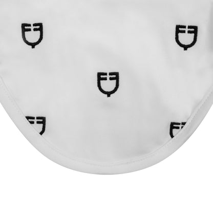 Equestro Multilogo White Line Edition Fly Veil In Technical Fabric