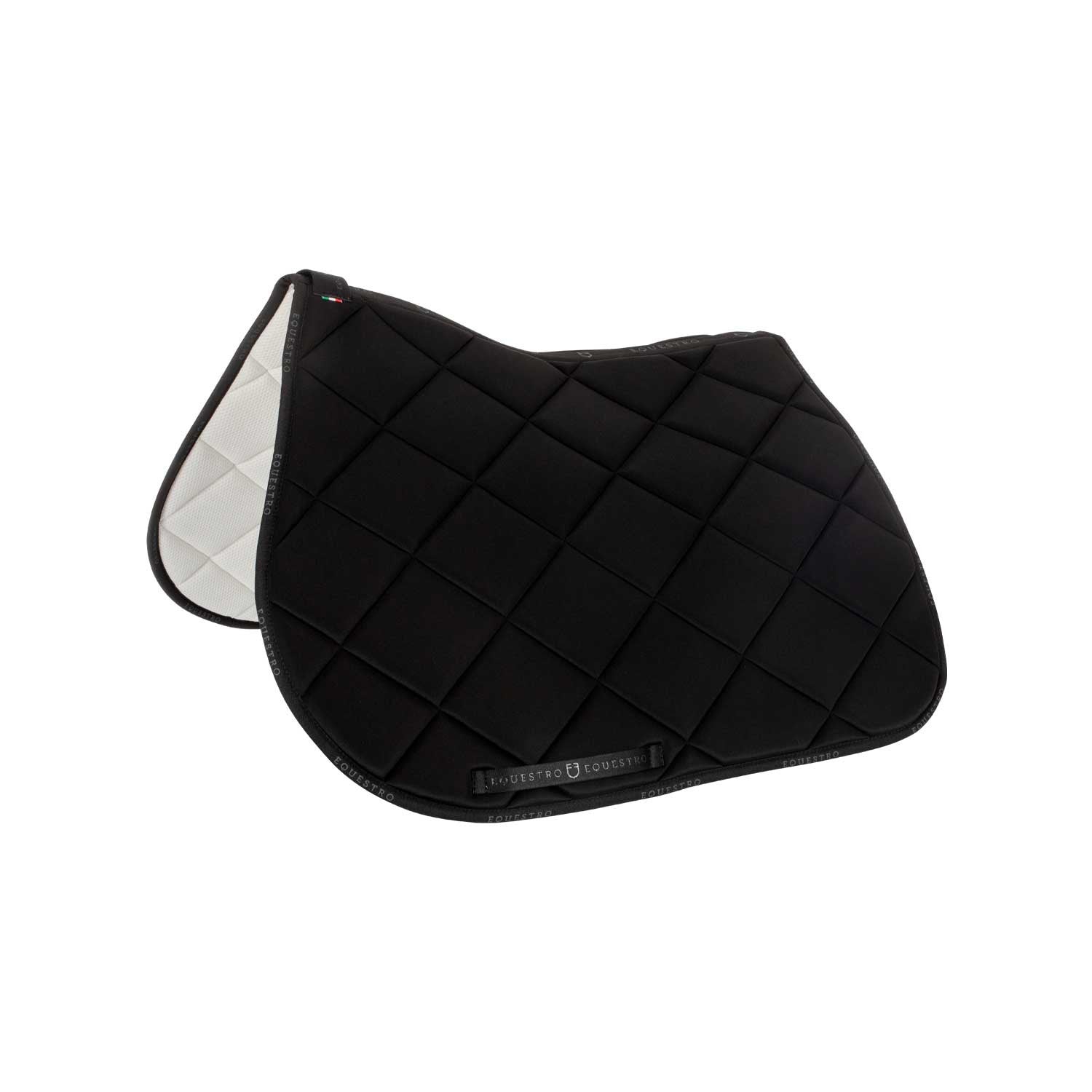 Jumping saddle pad breathable technical fabric.