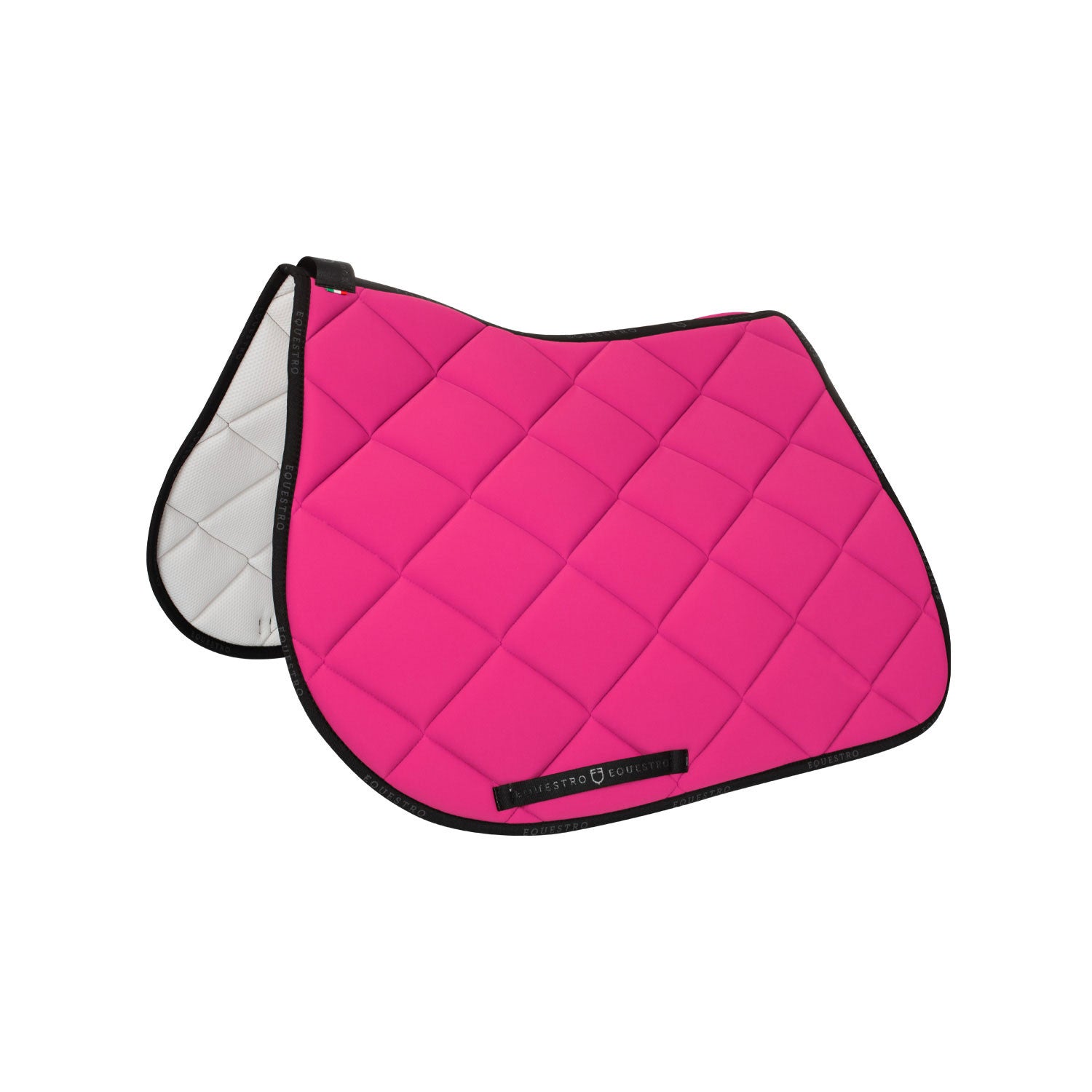 Jumping saddle pad breathable technical fabric.