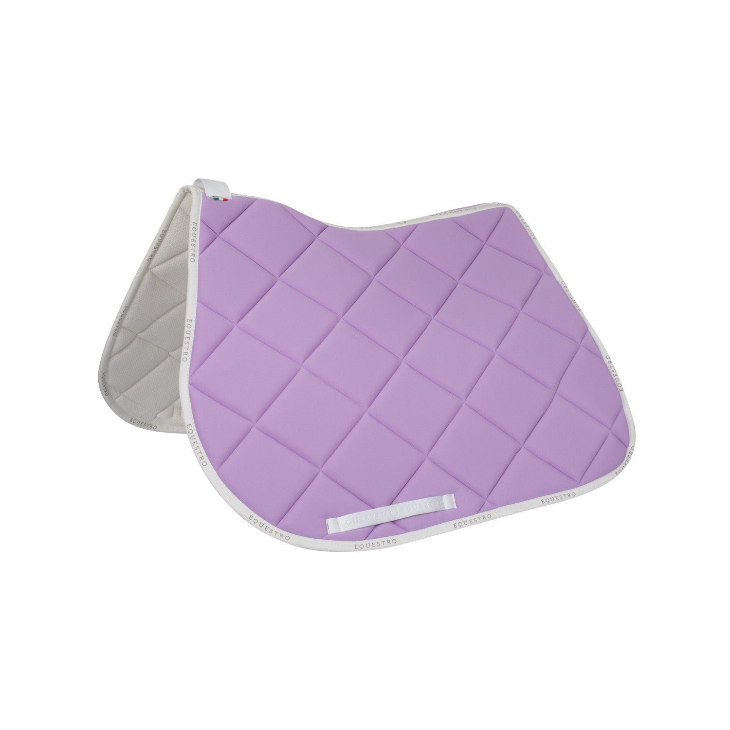 Jumping saddle pad breathable technical fabric.