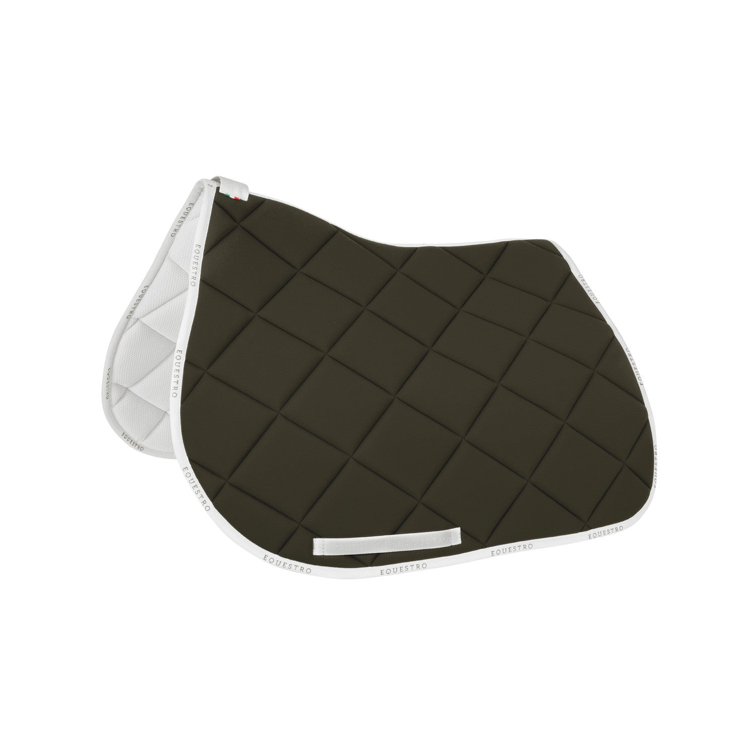 Jumping saddle pad breathable technical fabric.
