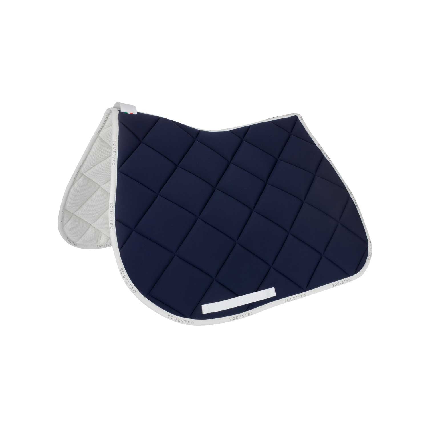 Jumping saddle pad breathable technical fabric.