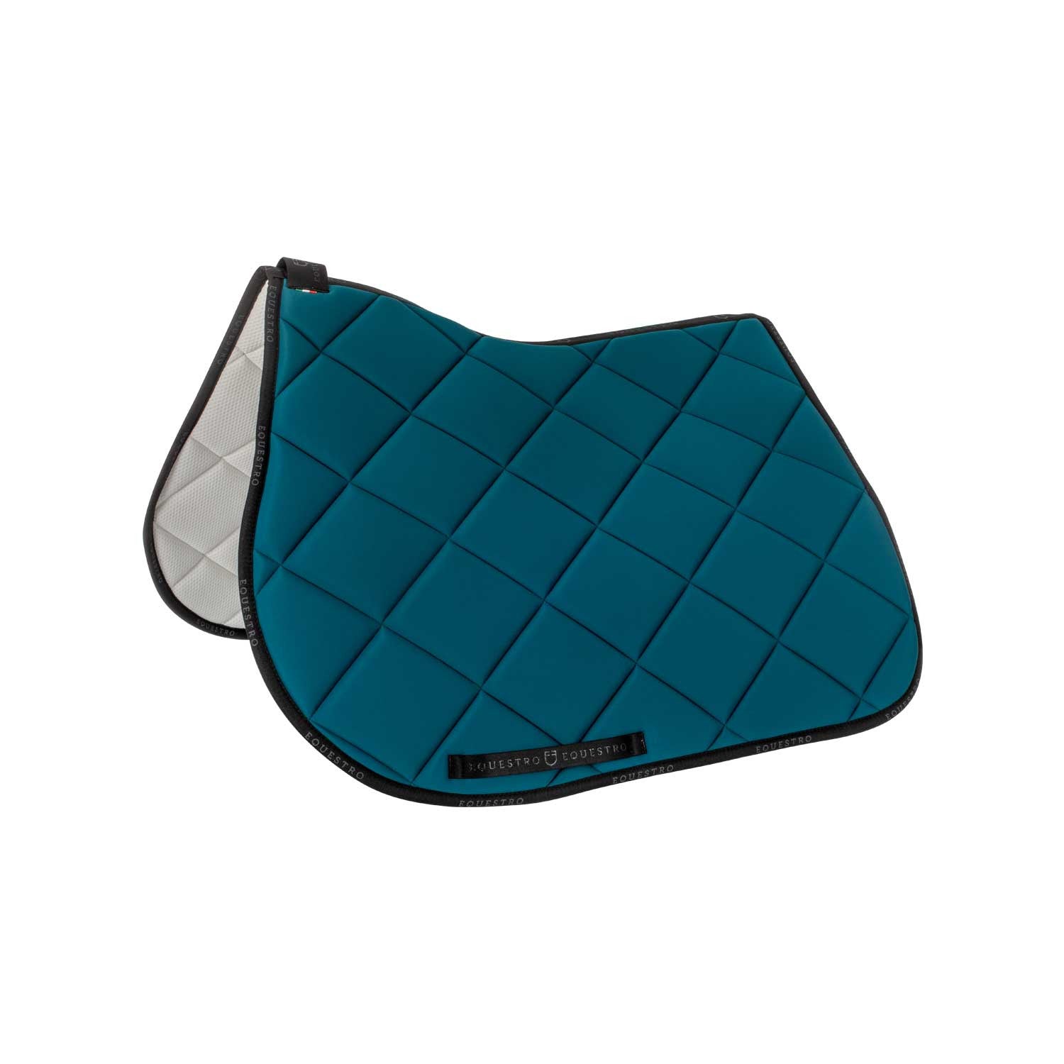 Jumping saddle pad breathable technical fabric.