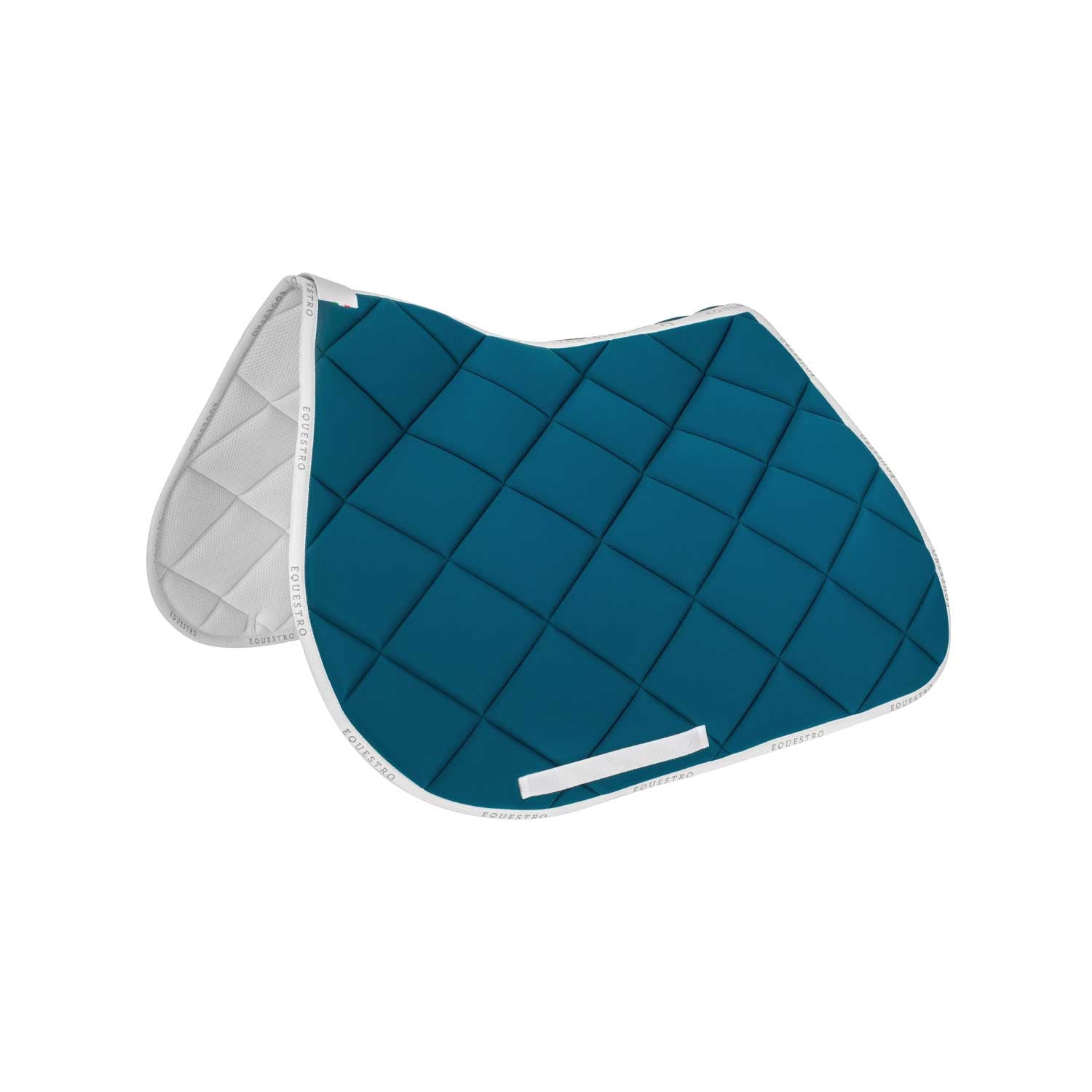 Jumping saddle pad breathable technical fabric.
