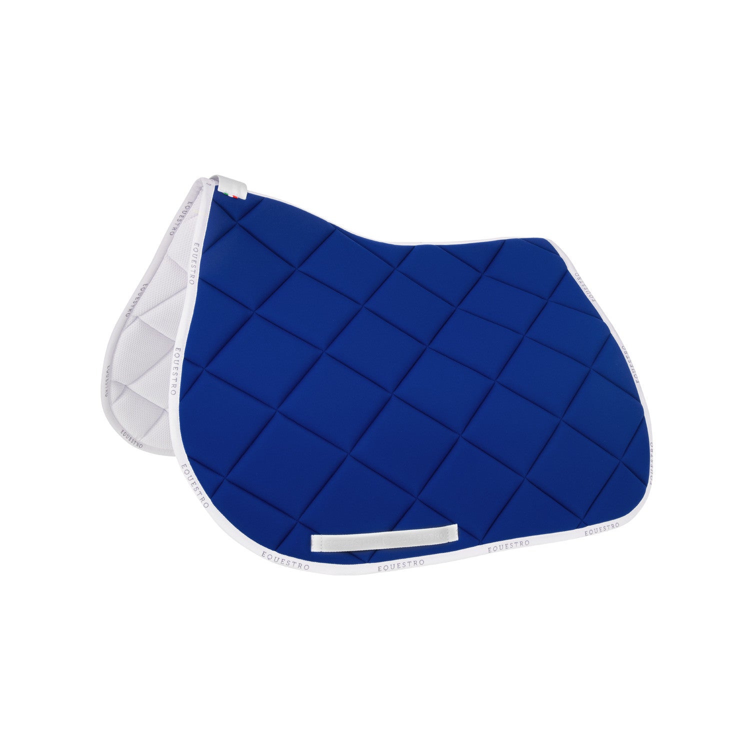Jumping saddle pad breathable technical fabric.