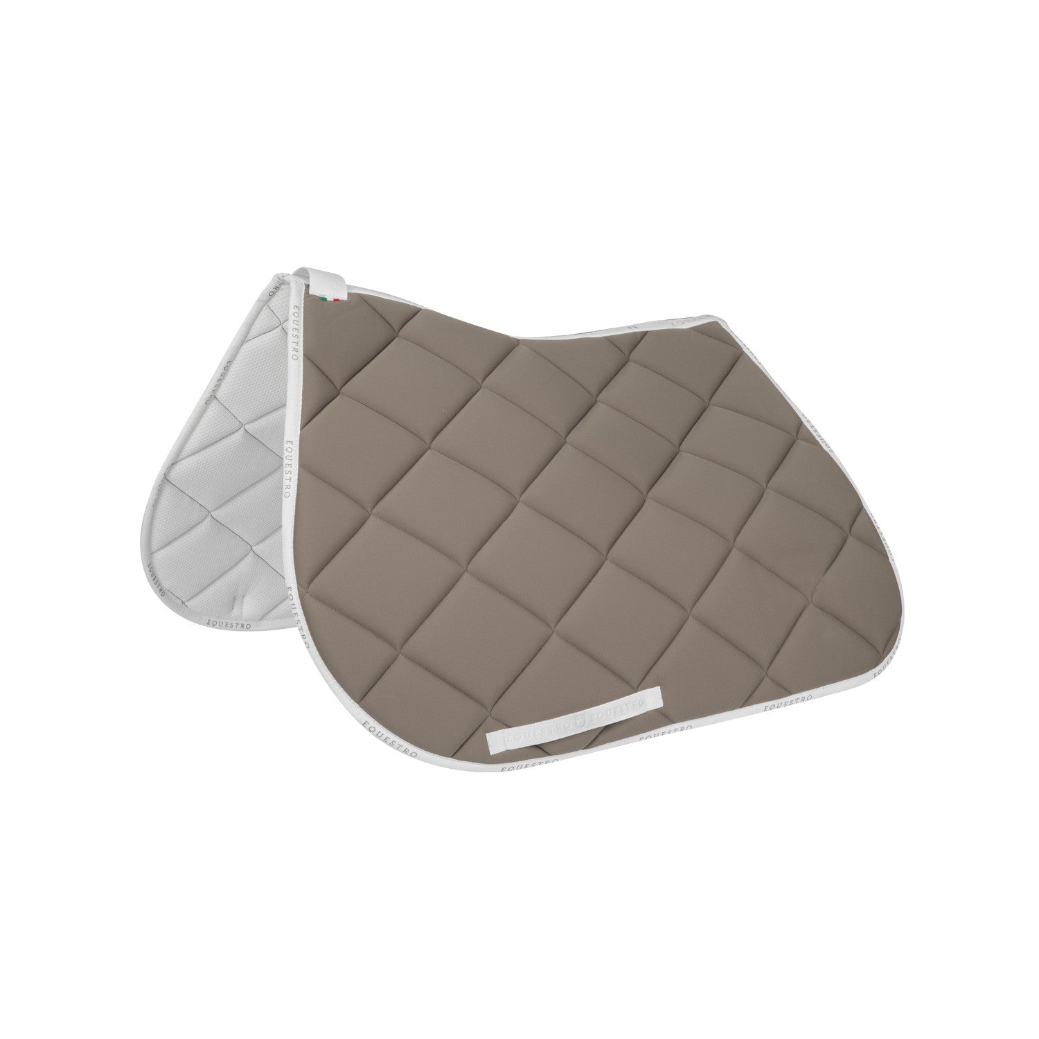 Jumping saddle pad breathable technical fabric.