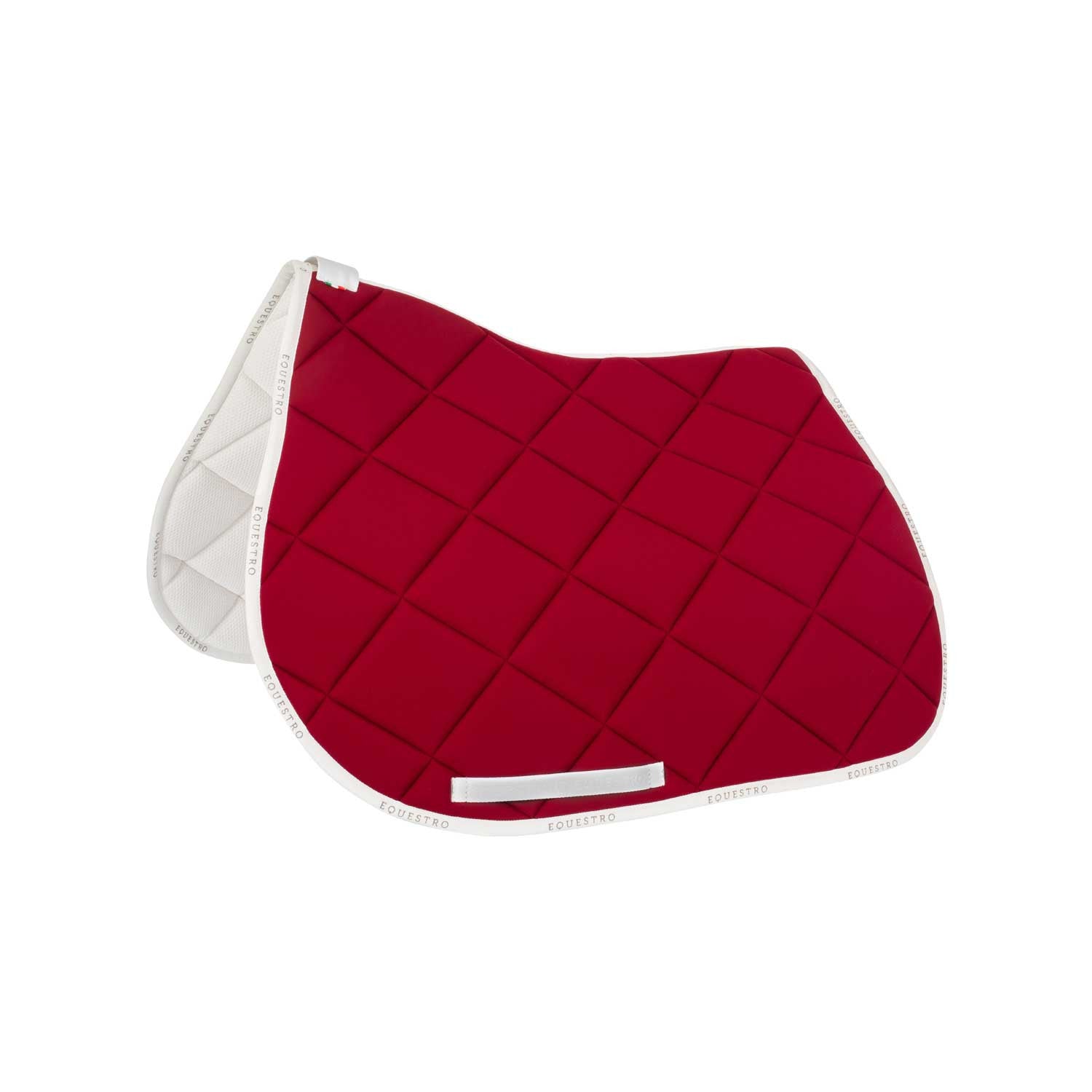 Jumping saddle pad breathable technical fabric.