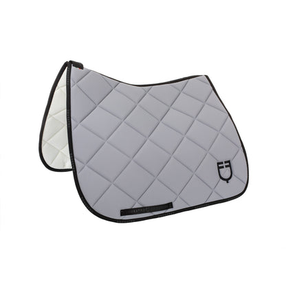 Dressage saddle pad technical fabric with logo.