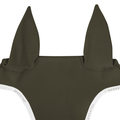 Equestro Fly Veil In Technical Fabric With Noseband Attachment