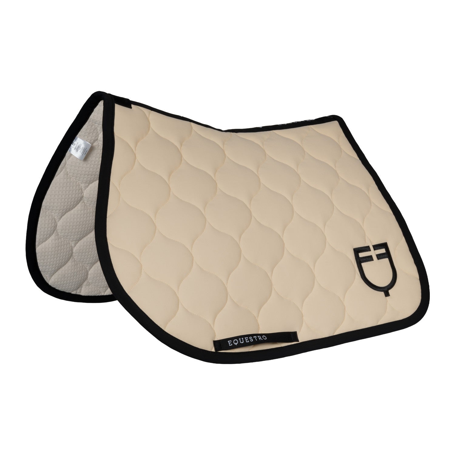 Jumping saddle pad with onion quilting.