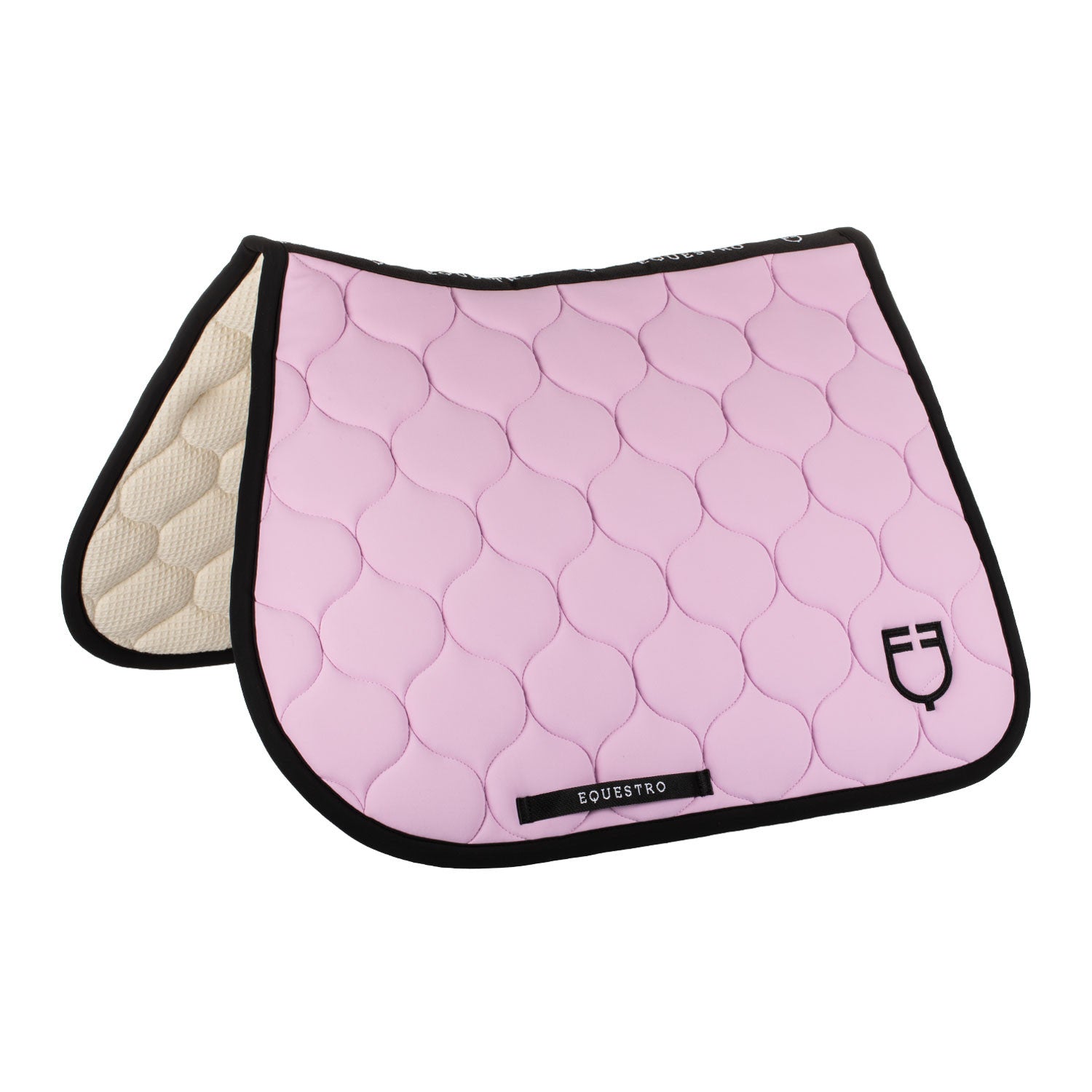 Jumping saddle pad with onion quilting.