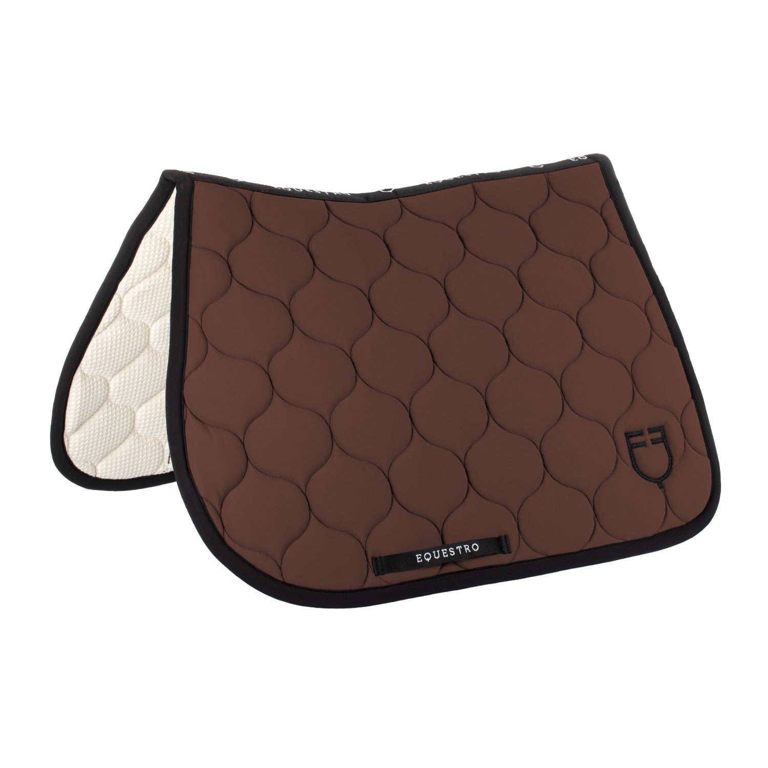Jumping saddle pad with onion quilting.