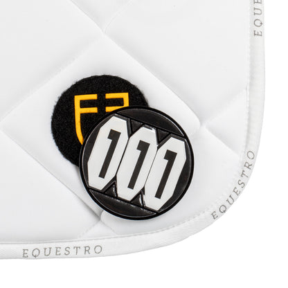 Equestro Technical Fabric Saddle Pad With Number Holder