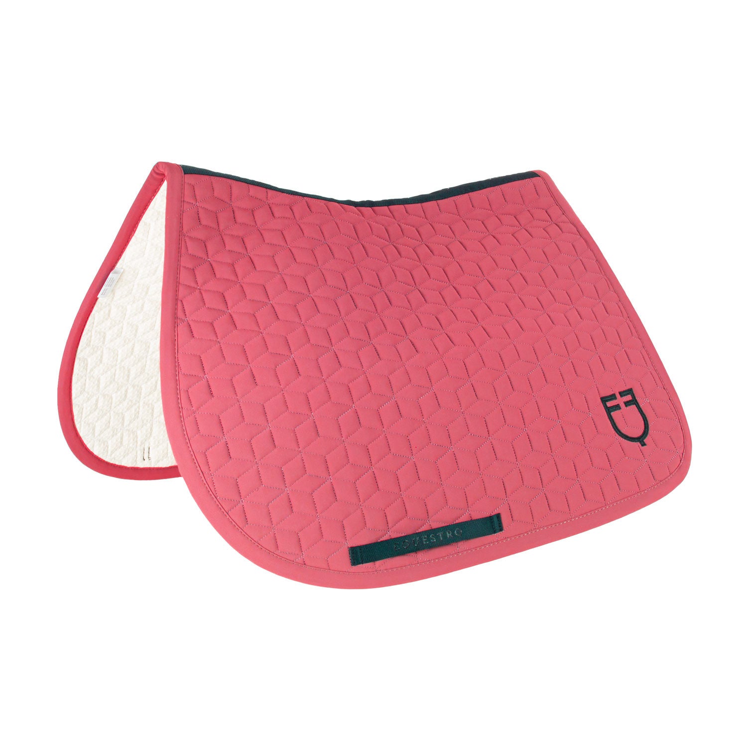 Jumping saddle pad cube quilting.