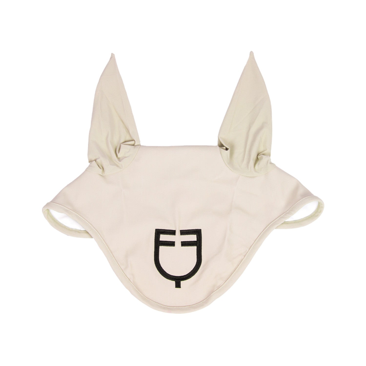 Fly veil stretch technical fabric with logo.