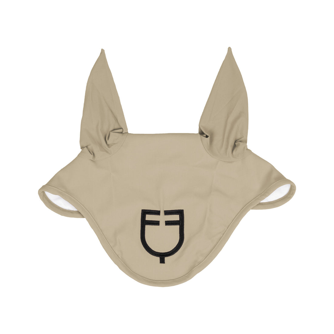 Fly veil stretch technical fabric with logo.