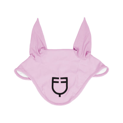Fly veil stretch technical fabric with logo.